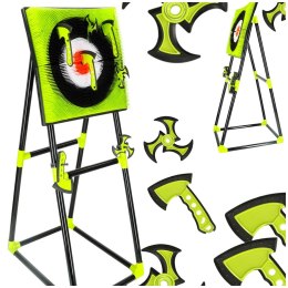 Tarcza dart silikonowa rzutki toporek gwiazdka akcesoria stojak zestaw XXL