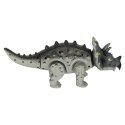 Dinozaur Triceratops zabawka interaktywna na baterie chodzi świeci ryczy