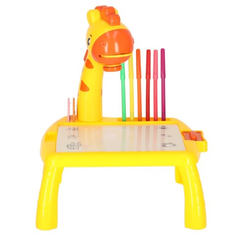 Projektor rzutnik stolik stół do rysowania żyrafa żółta