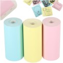 Rolki termiczne papier do drukarki apartu 5,7cm x 3m 3 sztuki kolorowe