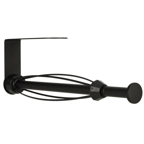 Wieszak uchwyt na ręcznik papierowy kuchenny obrotowy loft czarny