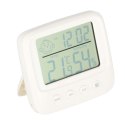 Higrometr zegar termometr pokojowy wilgotnościomierz LCD