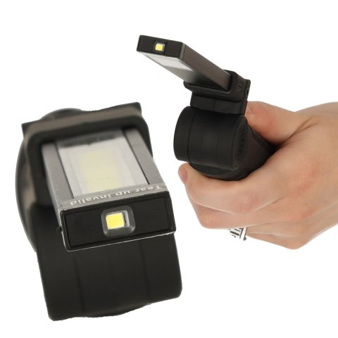 Lampa warsztatowa latarka LED USB 5 trybów składana magnes hak akumulator 1200 mAh 200 lm KAFUWELL