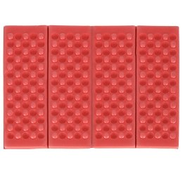 Mata piankowa składana do siedzenia turystyczna czerwona