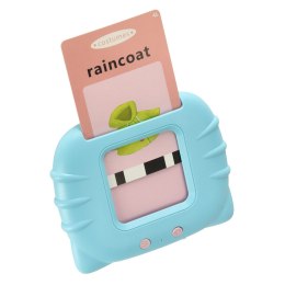 Nauka języka angielskiego czytnik kart do nauki słówek 112 fiszek niebieski