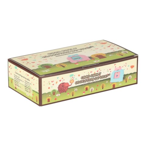 Nauka języka angielskiego czytnik kart do nauki słówek 112 fiszek różowy