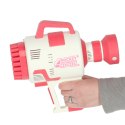 Pistolet maszynka do baniek mydlanych bańki mydlane światła różowy