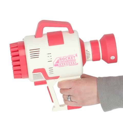 Pistolet maszynka do baniek mydlanych bańki mydlane światła różowy