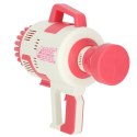 Pistolet maszynka do baniek mydlanych bańki mydlane światła różowy