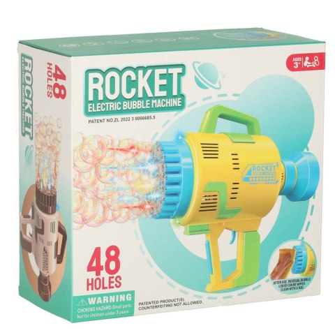 Pistolet maszynka do baniek mydlanych bańki mydlane światła różowy