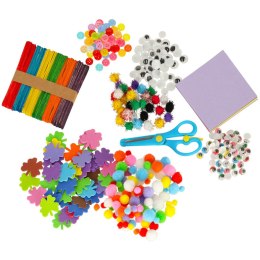 Zestaw kreatywny dla dzieci plastyczny rękodzieło do prac ręcznych XXXL 1200 elementów