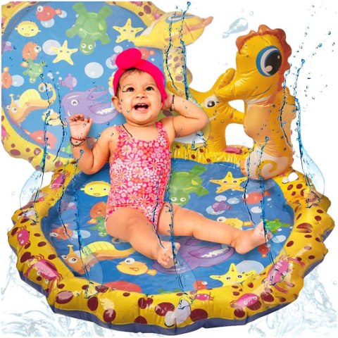 Zraszacz wodny mata wodna ogrodowa fontanna kurtyna wodna brodzik dla dzieci 98cm