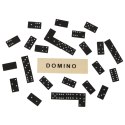 Domino drewniane gra rodzinna edukacyjna z etui klocki z drewna do gry