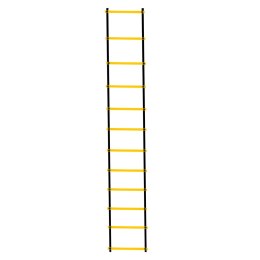 Drabinka koordynacyjna gimnastyczna treningowa do ćwiczeń 6m żółta
