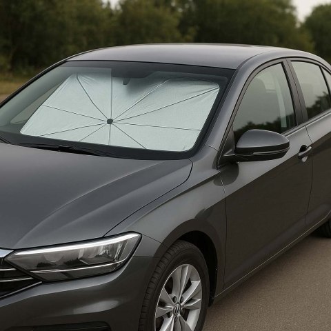 Parasol osłona przeciwsłoneczna na przednią szybę do samochodu auta mata składana UV 65x110cm