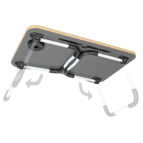Stolik pod laptopa podstawka do łóżka mobilny śniadaniowy składany stojak