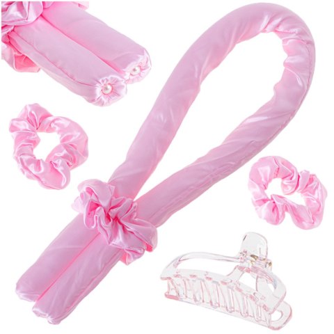 Wałek do kręcenia włosów loków zestaw opaska papiloty lokówka gumki spinka