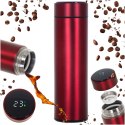 Kubek termiczny termos smart LED 500ml bordowy