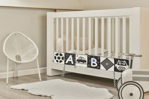 Ochraniacz do łóżeczka mata sensoryczna książeczka książka kontrastowa miękka