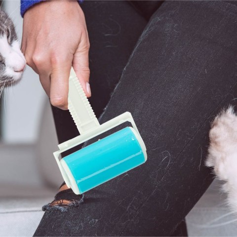 Rolka do ubrań wałek żelowy szczotka silikonowa do czyszczenia sierści tapicerki