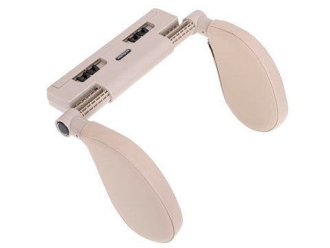 Zagłówek samochodowy poduszka podróżna oparcie na głowę szyje do samochodu regulowane beżowy