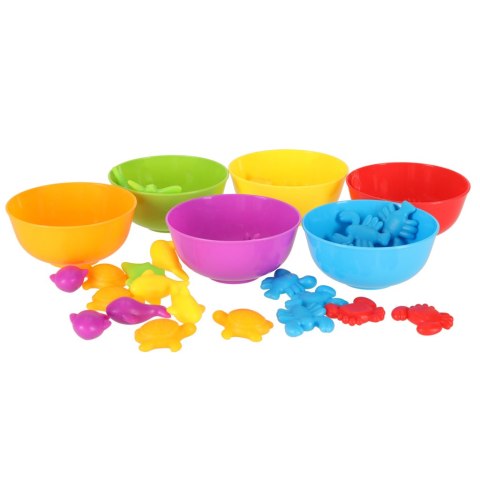 Zwierzęta morskie edukacyjne nauka liczenia montessori 36 zwierzątek