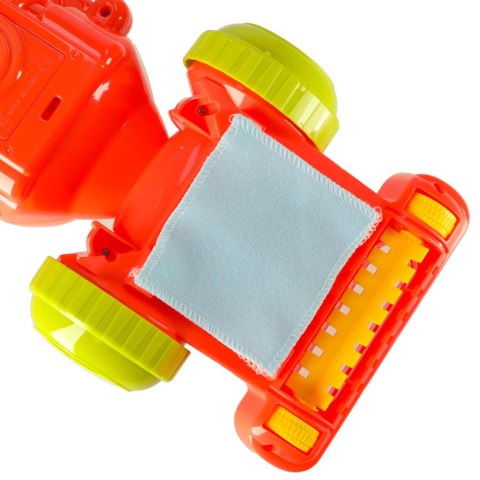 Odkurzacz dla dzieci pionowy interaktywny z dźwiękiem malinowy 46cm