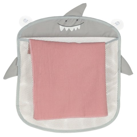 Organizer pojemnik na zabawki kąpielowy szary