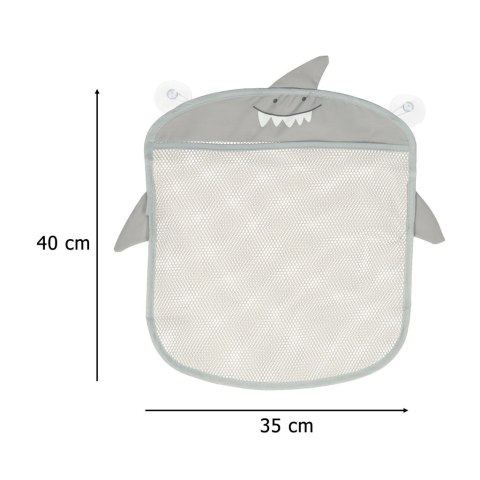 Organizer pojemnik na zabawki kąpielowy szary