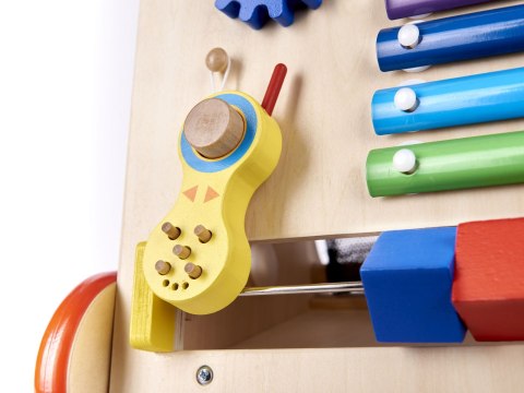 Pchacz dla dziecka chodzik drewniany kostka edukacyjna 6w1