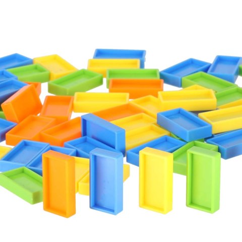 Pociąg Lokomotywa Kolejka Układająca Domino Zabawka na Prezent dla Dzieci