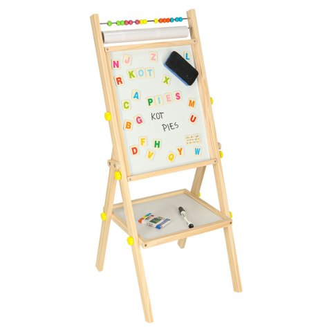 Tablica magnetyczna kredowa liczydło papier kreda literki gratis