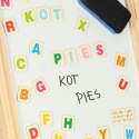 Tablica magnetyczna kredowa liczydło papier kreda literki gratis