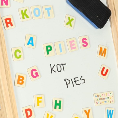 Tablica magnetyczna kredowa liczydło papier kreda literki gratis