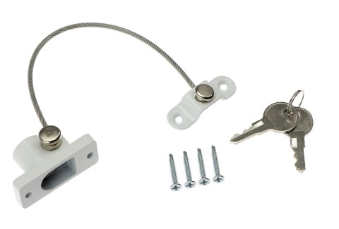 Zabezpieczenie okna blokada ogranicznik przed dziećmi uchylenia na klucz kluczyk