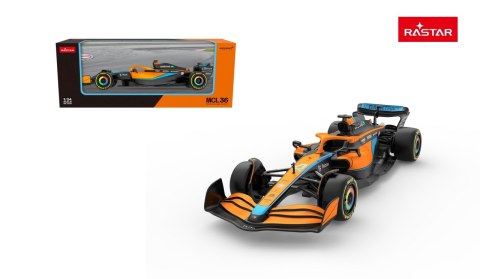 Autko Metalowe 1:24 McLaren F1 MCL36 Pomarańczowe RASTAR