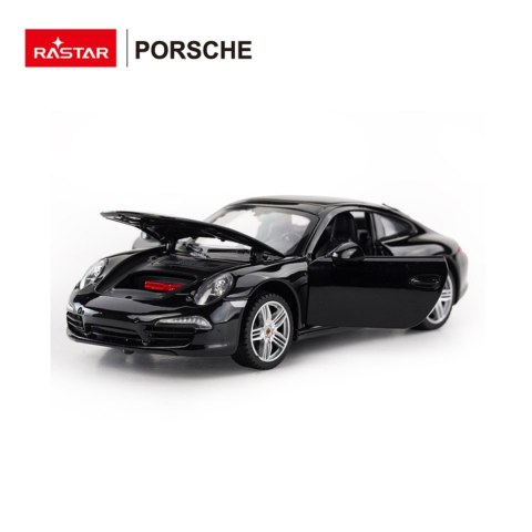 Autko Metalowe 1:24 Porsche 911 Czarne RASTAR