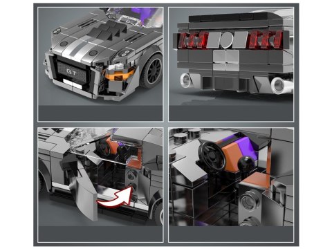 Klocki techniczne Sportowe auto SZARE z lat 60. 437-ele ZA5783