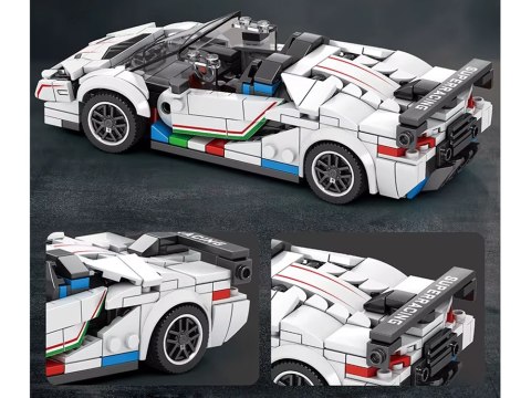 Klocki techniczne Supersportowe auto BIAŁY KABRIOLET spojler 348-ele ZA5787