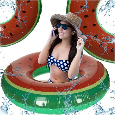 Kółko do pływania koło dmuchane arbuz 110cm max 100kg