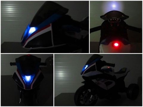 Motorek na akumulator BMW HP4 BIAŁY, muzyka, światła, dla dzieci 2-5 lat