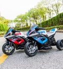 Motorek na akumulator BMW HP4 CZERWONY, muzyka, światła, dla dzieci 2-5 lat