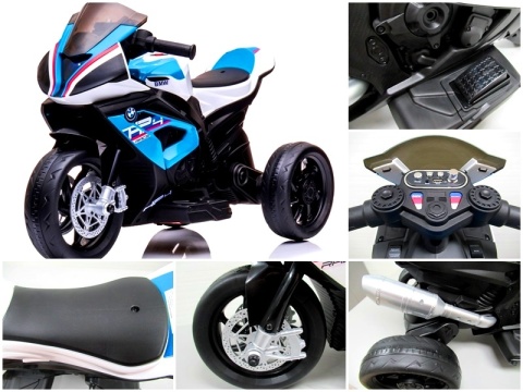 Motorek na akumulator BMW HP4 NIEBIESKI, muzyka, światła, dla dzieci 2-5 lat