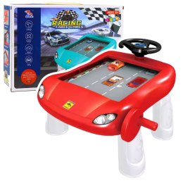 Symulator Jazdy Manualny Stolik Edukacyjny Czerwony