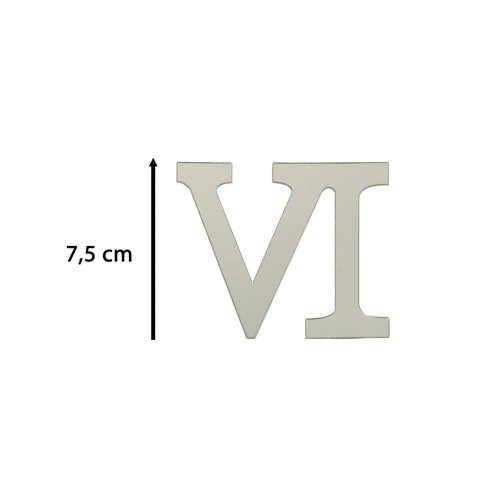 Zegar Ścienny naklejany DIY 3D regulowany rzymski srebrny 130cm