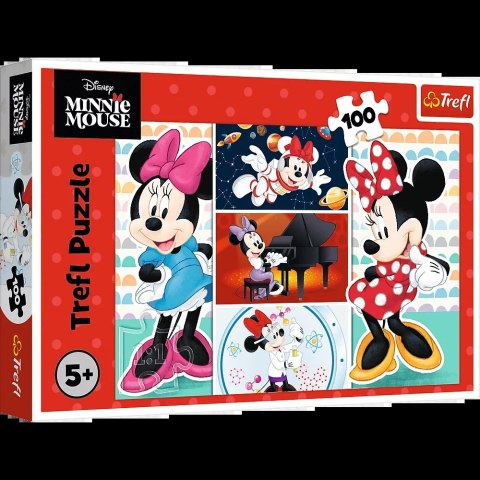 Puzzle - 100 - Zabawna Minnie - Disney - Trefl 16517
