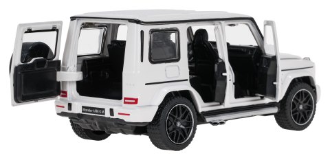 Autko Metalowe 1/32 Mercedes-Benz AMG G63 z Dźwiękiem Białe RASTAR