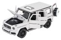 Autko Metalowe 1/32 Mercedes-Benz AMG G63 z Dźwiękiem Białe RASTAR