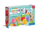 Clemmy Słodkie Zwierzaki Kotek Piesek Krówka Klocki Książeczka Clementoni 17849