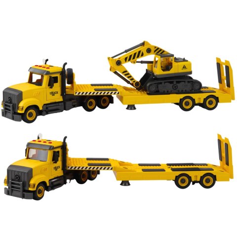 Ciężarówka Laweta Do Skręcania DIY Koparka Gąsienicowa Światła Dźwięki